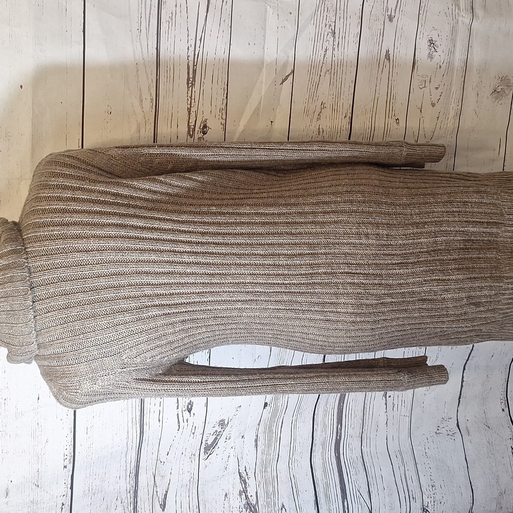 #1084 Anthropologie's RD Style Cable Knit Mini Dress/ tunic sz M - Picture 5 of 9